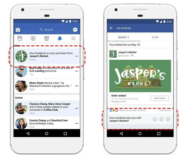 Facebook savā jaunāko reklāmu darbību informācijas panelī izlaiž jaunu e-komercijas pārskatīšanas iespēju, kas ļauj pircējiem sniegt atsauksmes par produktiem, kas tiek reklamēti Facebook.