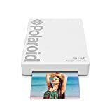 Zink Polaroid Mint Pocket Printer W Zink Zero Ink tehnoloģija un iebūvēts Bluetooth Android un iOS ierīcēm — balts