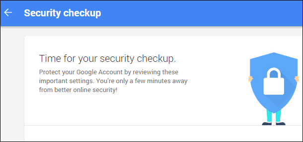Google piešķir jums 2 GB brīvas vietas diskā, lai veiktu vienkāršu drošības pārbaudi