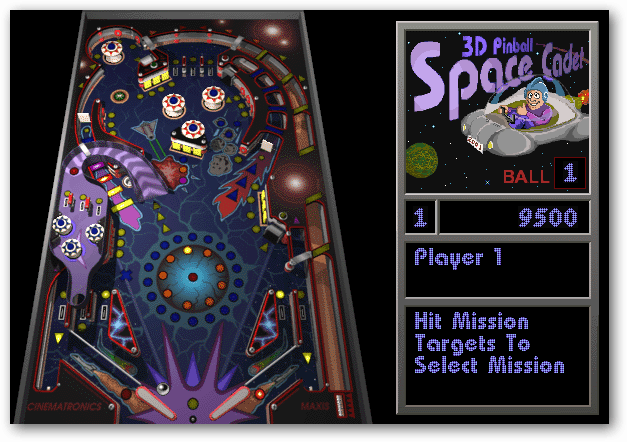 3D Pinball Space kadeti