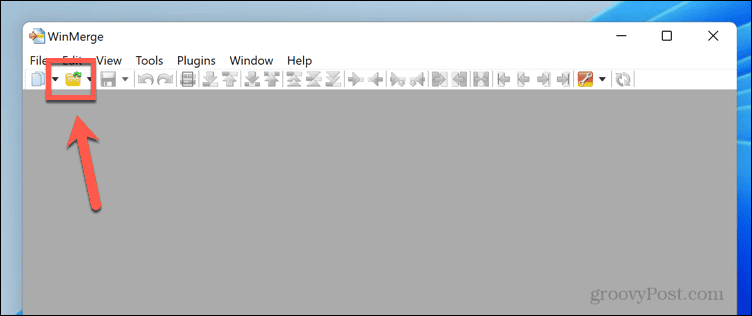 Windows 11 winmerge atvērts