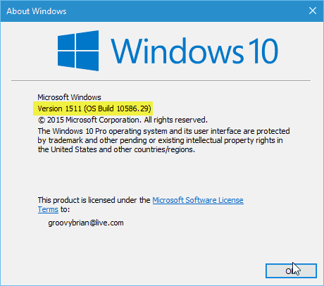 Lietotājiem, kas joprojām izmanto Windows 10 versiju 1511, līdz 2017. gada oktobrim ir jāveic jaunināšana
