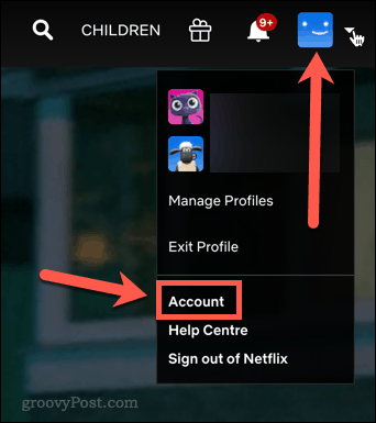 Netflix konta ikona