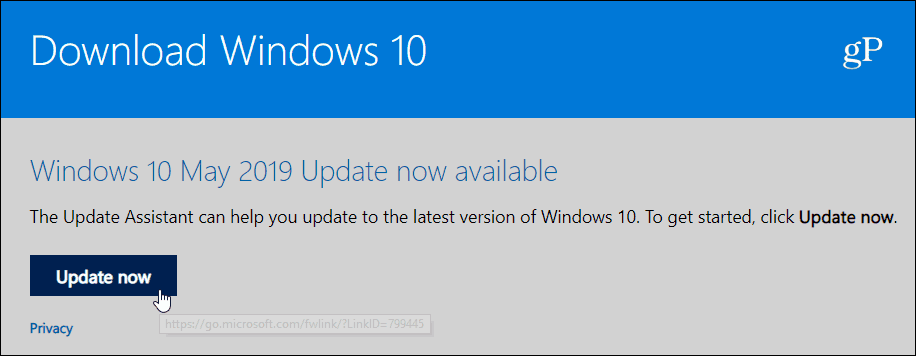 Atjauniniet Windows 10 1903 2019. gada maija atjauninājumu