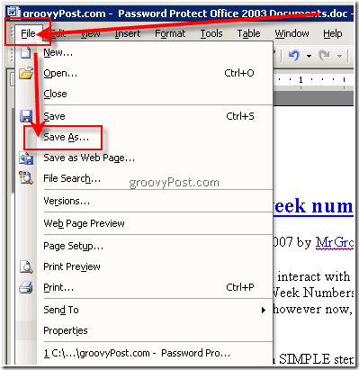 Aizsargājiet ar paroli Excel 2003 .xls