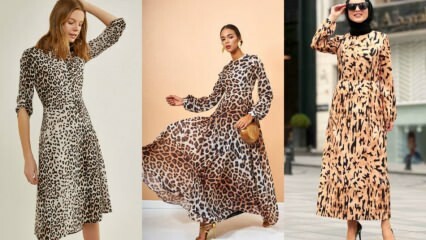 Kā apvienot leoparda modeļa drēbes?