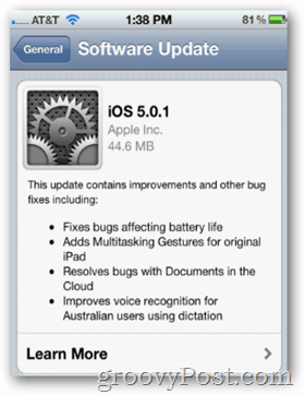 Apple izlaiž iOS 5.0.1 ar jauktām reakcijām