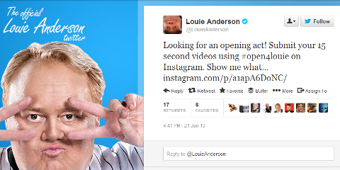 Louie Anderson ielūgums