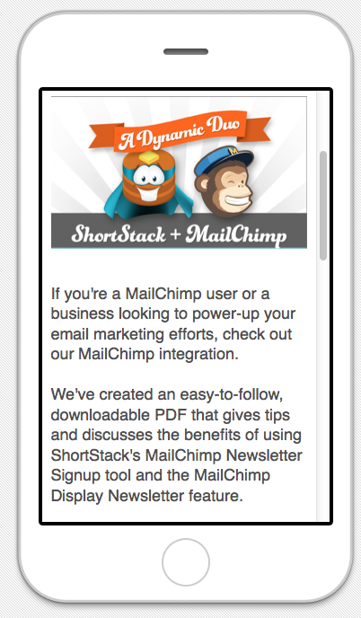 MailChimp mobilais mārketings