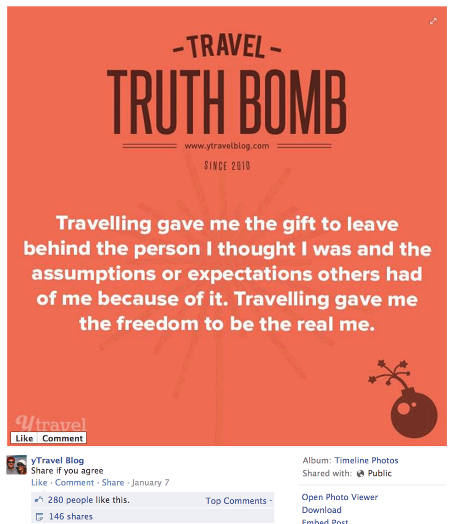 ceļojuma patiesības bumba