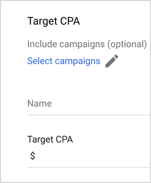 Šis ir Google Ads mērķa MPI iespēju ekrānuzņēmums. Šīs opcijas ir Iekļaut kampaņas (neobligāti), Atlasīt kampaņas, Nosaukums, Mērķa MPI (ar tekstlodziņu vērtības ievadīšanai). Maiks Rodess saka, ka Google Ads viedās cenu noteikšanas iespējas, piemēram, mērķa MPI, cenu pārvaldībai izmanto mākslīgo intelektu.