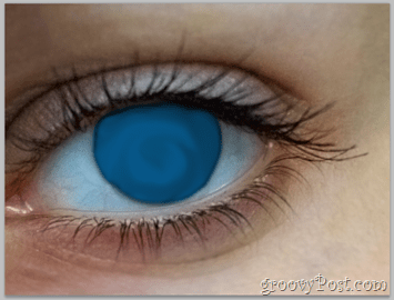 Adobe Photoshop pamati - cilvēka acs krāsas krāsa