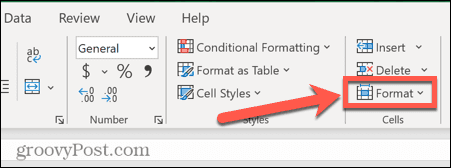 Excel formāta ikona