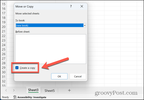 Excel izveidot kopiju pārbaudīts