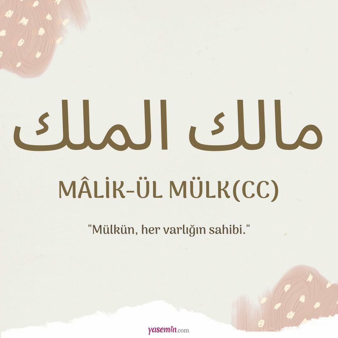 Ko nozīmē Malik-ul Mulk (c.c)?