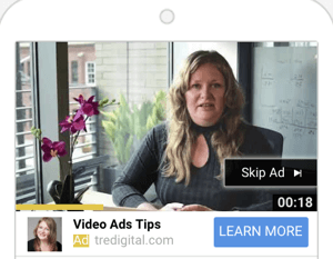 Kā izveidot YouTube reklāmu kampaņu, veiciet 6. darbību, izvēlieties YouTube reklāmas formātu, piemēram, TrueView reklāmas