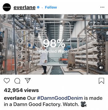 Instagram video ieraksts Everlane