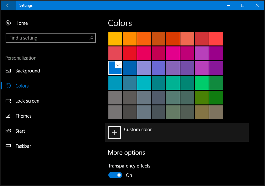 Kā mainīt krāsu un izskatu Windows 10 veidotāju atjauninājumā