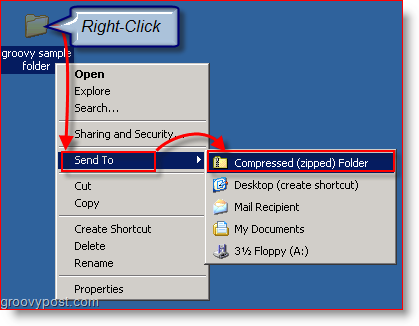Saspiest failus un mapes, izmantojot Windows XP