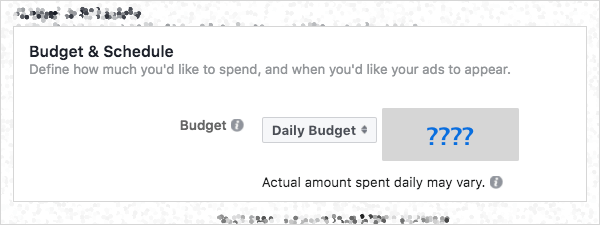 Facebook reklāmas izmaksu attēls.