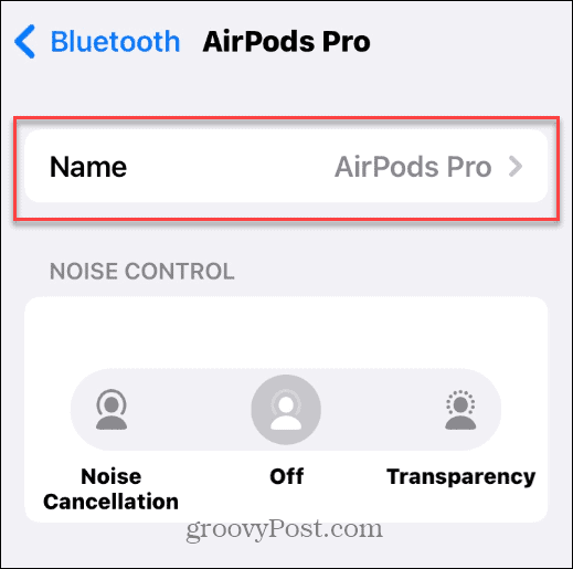 Mainiet savu AirPods nosaukumu