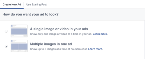 facebook reklāmas attēla funkcija