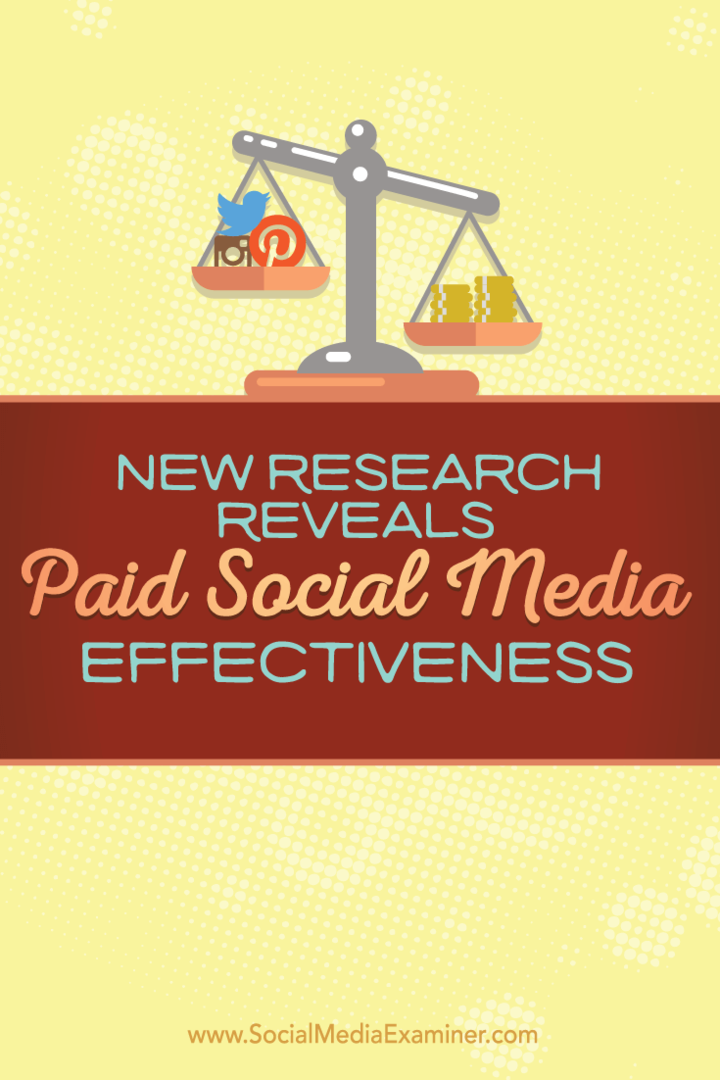 Jauns pētījums atklāj apmaksātu sociālo mediju efektivitāti: sociālo mediju eksaminētājs
