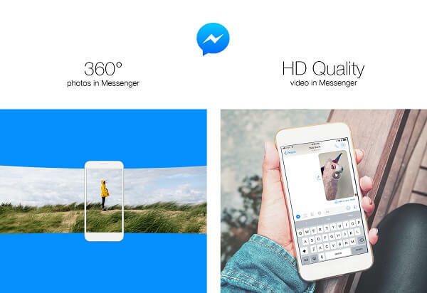 Facebook ieviesa iespēju nosūtīt 360 grādu fotoattēlus un koplietot augstas izšķirtspējas kvalitātes videoklipus Messenger.
