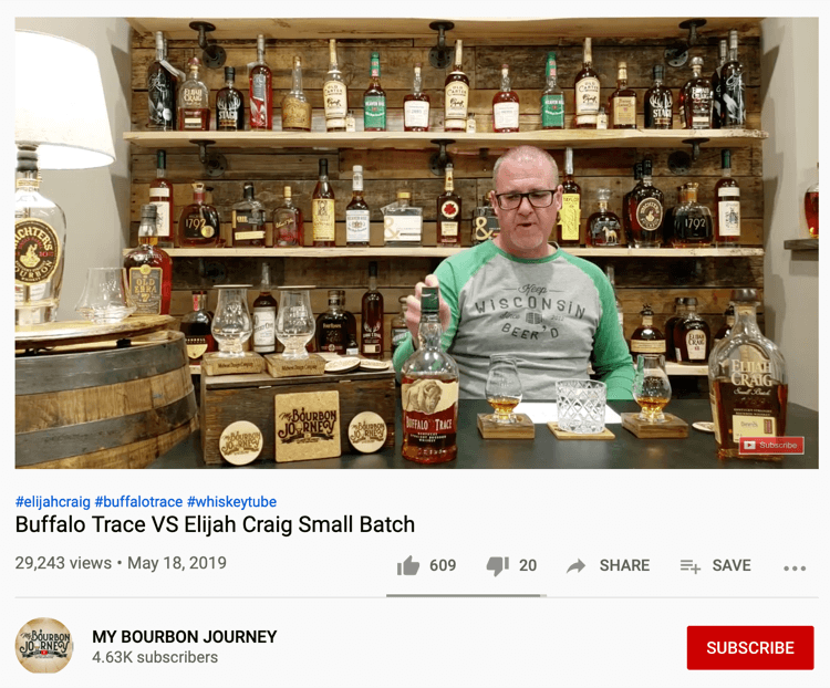 Mans Burbona ceļojuma YouTube videoklips