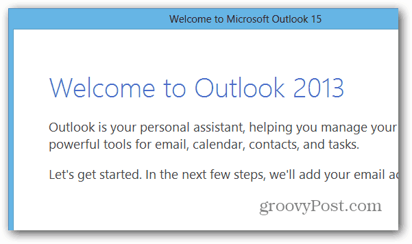 Outlook programmā Office 2013