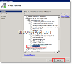 Iespējojiet Hyper-V rīku funkciju Windows Server 2008