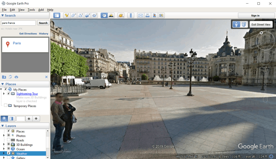 zemes skats Parīzē Francijā