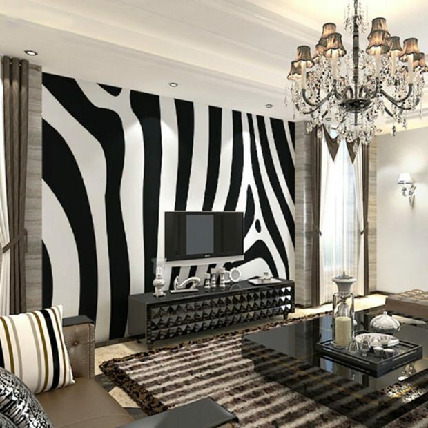 Zebra mode mājas dekorēšanā
