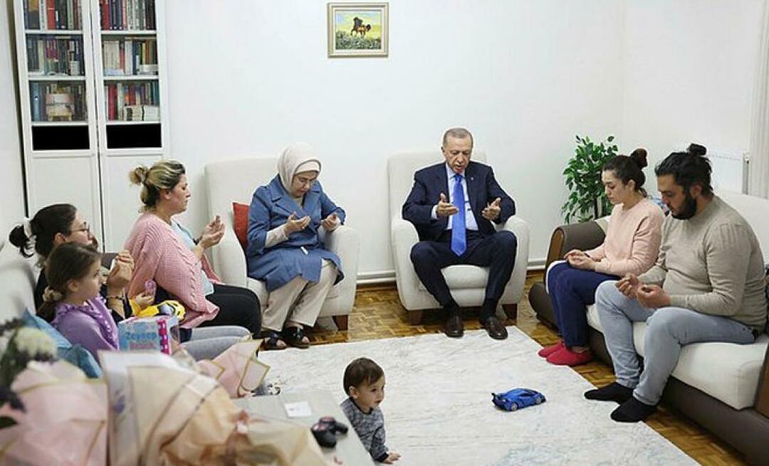 Saturīga prezidenta Erdoana un Emīnas Erdoanas vizīte pie zemestrīcē izdzīvojušo ģimenes!