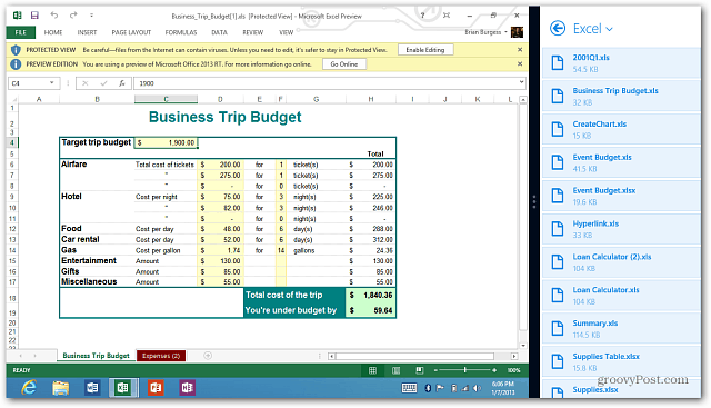 Programma Excel Dropbox Snap To