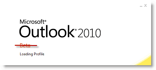 Programmas Outlook 2010 palaišanas datums