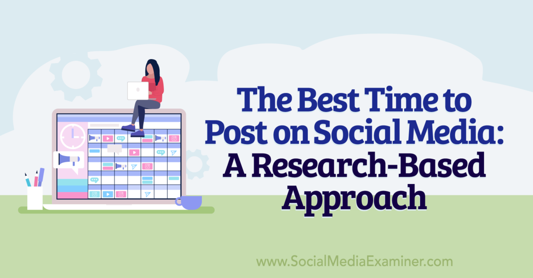 Labākais laiks publicēšanai sociālajos medijos: uz pētījumiem balstīta pieeja: sociālo mediju pārbaudītājs