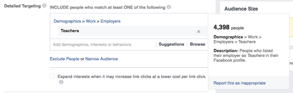 Meklēt sociālajās reklāmās: kā izmantot Google ar Facebook, lai izveidotu nišas auditorijas: sociālo mediju eksaminētājs