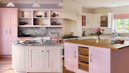 Mūsdienīgi rozā virtuves dekorēšanas ieteikumi