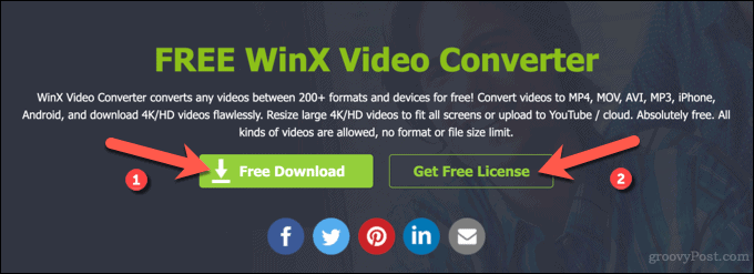 Lejupielādējiet WinX Video Converter