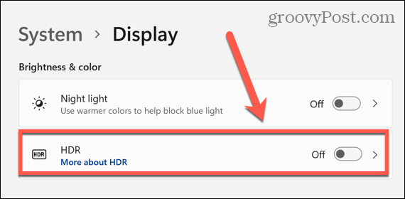 Windows 11 hdr pārslēgs