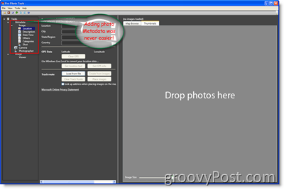 Microsoft Pro foto rīku metadati:: groovyPost.com