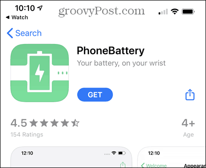 Instalējiet lietotni PhoneBattery no App Store