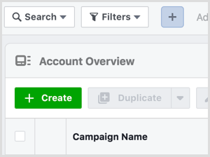 Izveidot pogu Facebook reklāmu pārvaldniekā