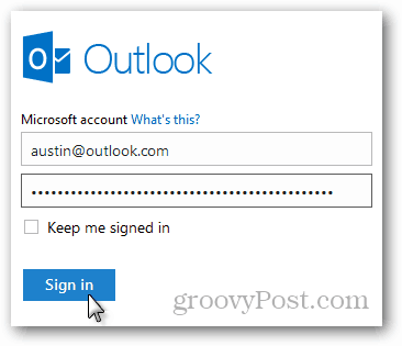 outlook.com pieteikšanās e-pastā