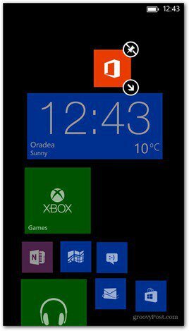 Windows Phone 8 pielāgo 5. flīzes
