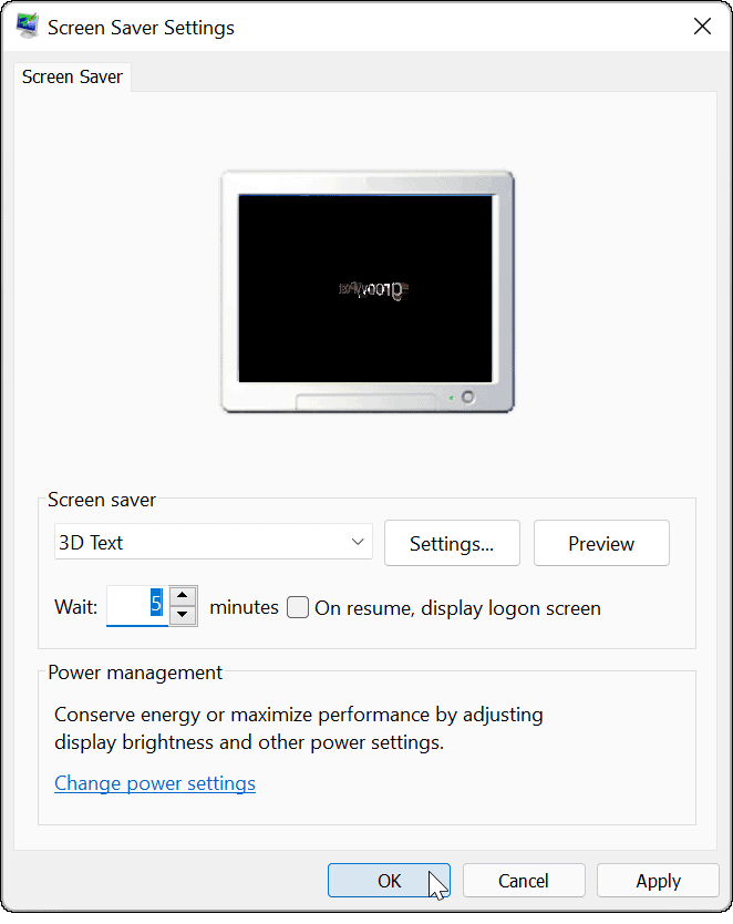  ekrānsaudzētāja iestatījumi operētājsistēmai Windows 11