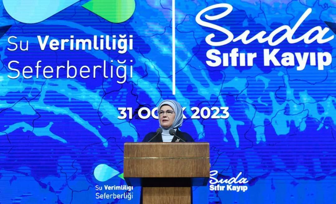 Emine Erdogan apmeklēja "Ūdens efektivitātes kampaņas" ievadsapulci!