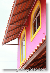 Mazatlana Meksikas rozā māja