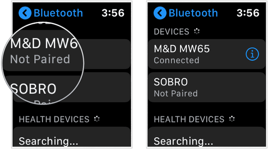 Apple Watch Bluetooth savienošana pārī